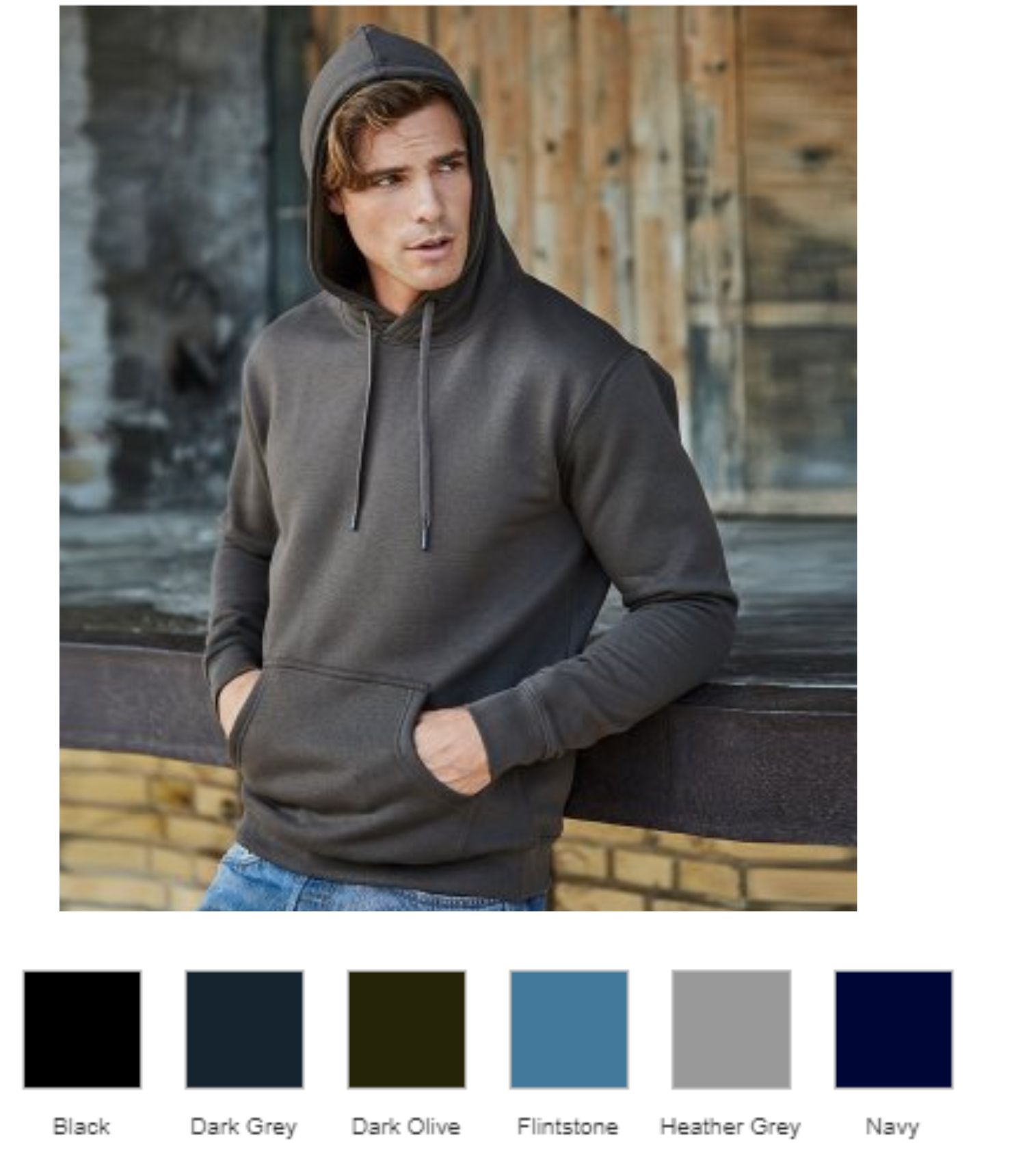 Tee Jays T5430 Hooded Sweatshirt - Click Image to Close